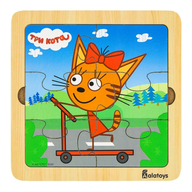 Пазл Карамелька (серия Три кота) из 6 частей, развивающая игрушка для детей, арт. ПЗЛ25