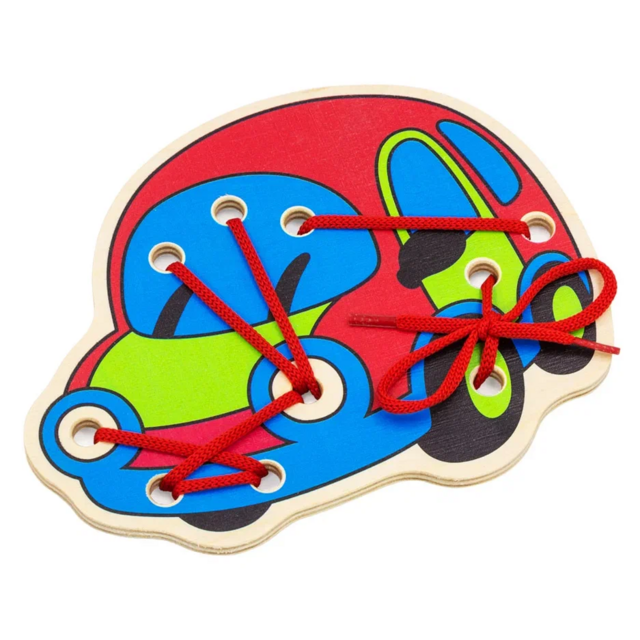Шнуровка Машинка, развивающая игрушка для детей, арт. ШН11