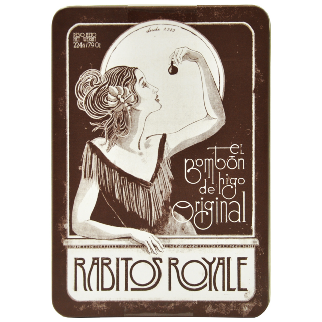 Rabitos Royale Инжир в темном шоколаде с трюфельным кремом №14 (lata 30 aniversario, 14 конфет)