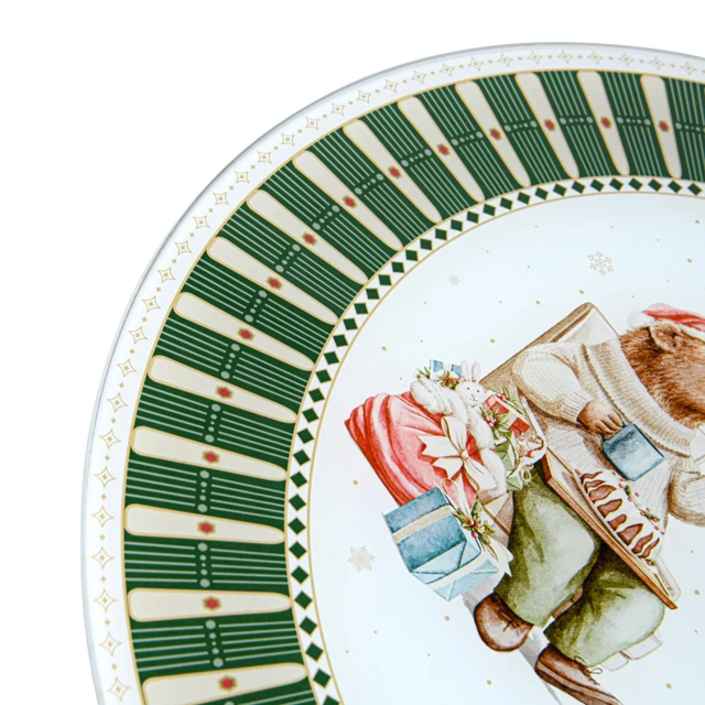 6133 FISSMAN Блюдо сервировочное MIRACLE 32см вращающееся  (стекло)