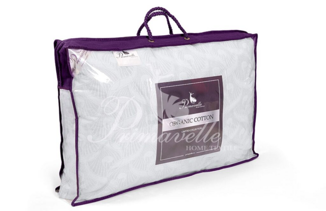 Подушка Organic Cotton,серо-голубой