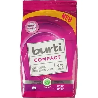 Порошок концентрированный BURTI Compact для стирки цветного и тонкого белья, 1.1 кг