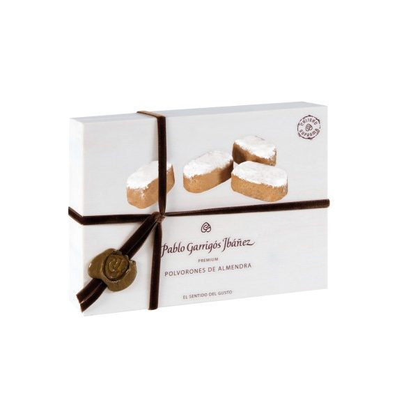 Печенье Полворон из миндаля Pablo Garrigos Ibanez в деревянной коробке 200 г (Almond Cakes Premium)