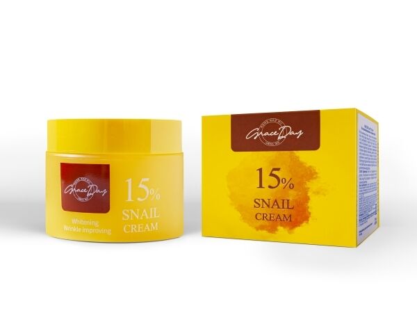 655360 "Grace Day" Snail 15% Cream Восстанавливающий крем с муцином улитки 50мл 1/120