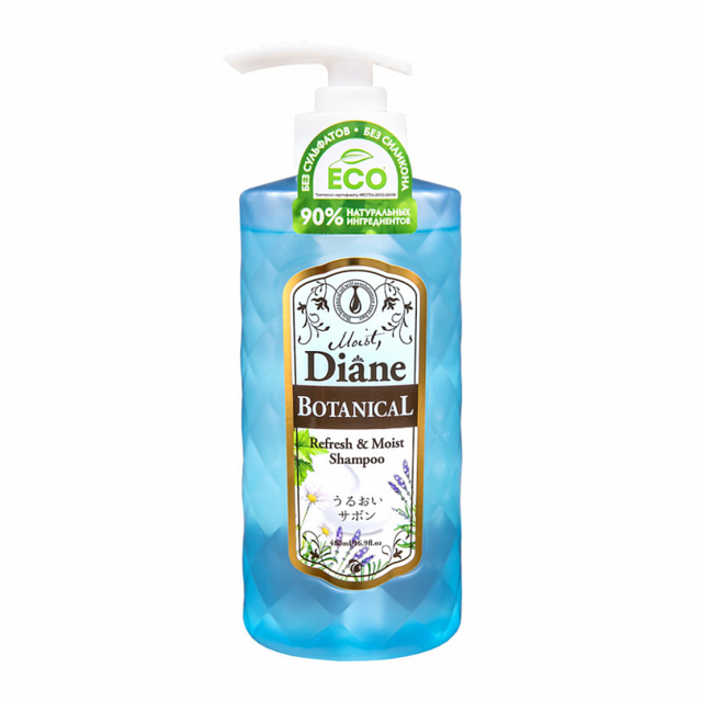 Шампунь Moist Diane Botanical Refresh бессиликоновый бессульфатный Питание