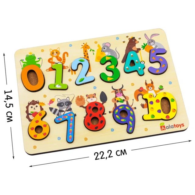 Пазл Цифры, развивающая игрушка для детей, арт. ПЗЛ2505