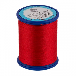 Швейные нитки (полиэстер) Sumiko Thread, 200м, цвет 009 красный