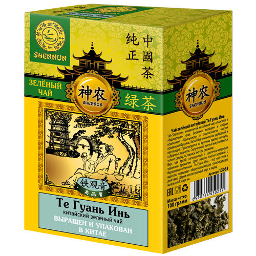 Shennun Те Гуань Инь зеленый чай 100г