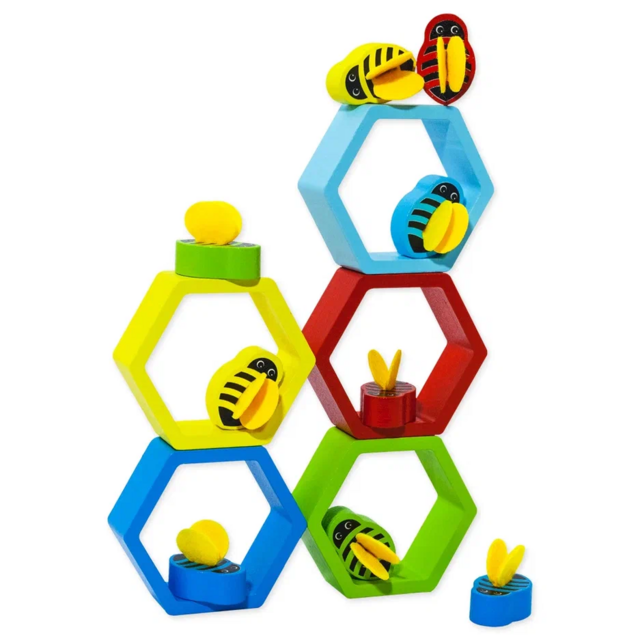 Сортер с пинцетом Пчёлки, развивающая игрушка для детей, арт. СОР83