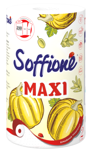 Полотенца Soffione Maxi 2сл., 1 рулон
