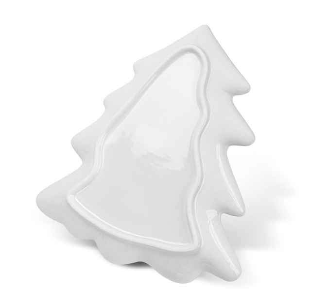 0386 FISSMAN Блюдо елочка 27х23,4см (доломит)