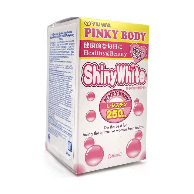 Yuwa Shiny White Pinky Body Биологически активная добавка к пище, 250мг (180 таблеток)