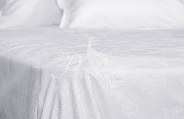 Простыня из сатина-жаккарда Вензель, размер 150x215