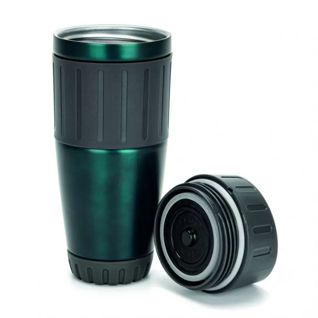 9826 FISSMAN Термокружка 500мл, цвет Зеленый (нерж.сталь)