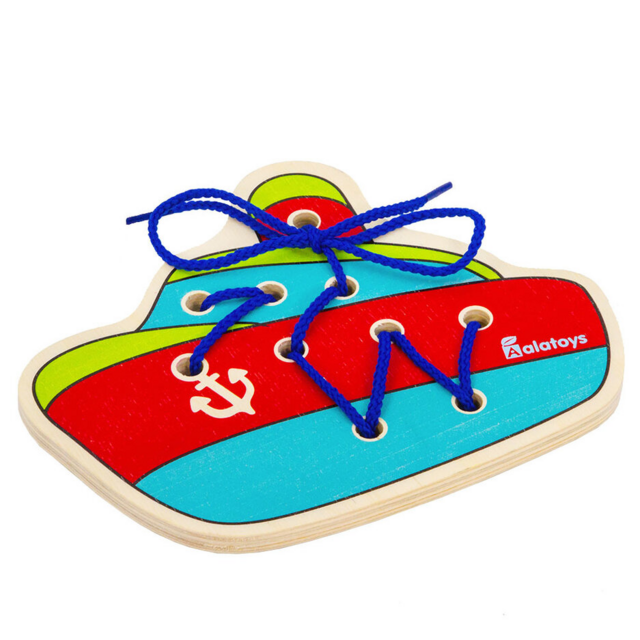 Шнуровка Кораблик, развивающая игрушка для детей, арт. ШН39