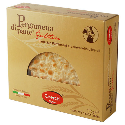 Хлебцы Cherchi Пергамена с оливковым маслом, 100г.