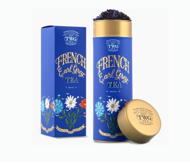 Чай черный TWG Tea French Earl Grey / Французский Эрл Грей, туба 100 гр