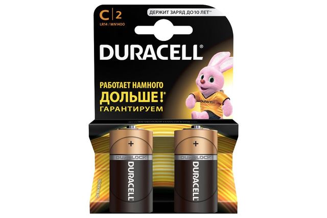 Батарейка Duracell C/LR14/MN1400 1,5V/B  2шт