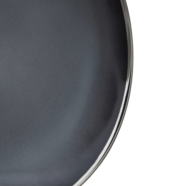 13713 FISSMAN Тарелка ELEGANTE GRAY 23см (фарфор)