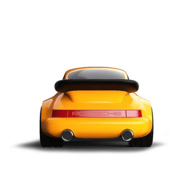 Игрушечная гоночная машинка Baghera Porsche, желтая