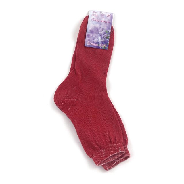 Женские носки, размер 25, красные