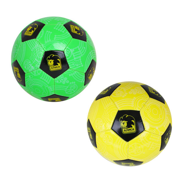 Мяч футбольный АЛИСА, 22см, 5 р-р, 2сл, ПВХ 1.6мм, 240г