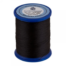 Швейные нитки (полиэстер) Sumiko Thread, 200м, цвет 402 чёрный