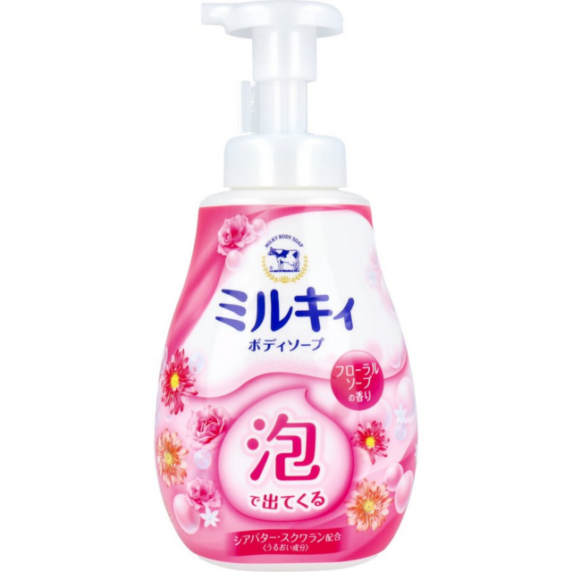 Увлажняющее жидкое мыло-пенка для тела с цветочным ароматом «Milky Body Soap» 600 мл, дозатор