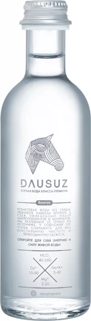 Вода Dausuz Still Water 0.275 л, негаз, (20 бутылок в упаковке)