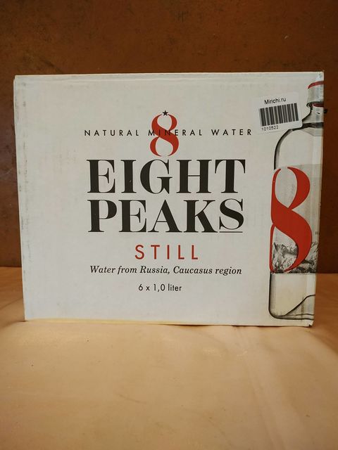 Минеральная вода Eight Peaks (8 Вершин) негазированная, ПЭТ, 1.0 л (6 шт)