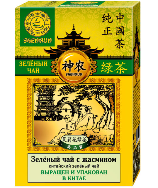 Shennun Зеленый чай с жасмином 100г