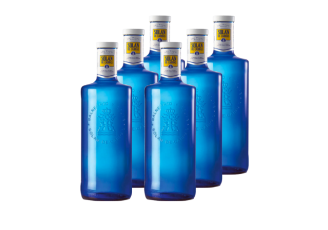 Вода минеральная природная столовая питьевая "Solan de Cabras" 1,0л НЕГАЗИРОВАННАЯ в стеклянных бутылках (упаковка 6 штук)