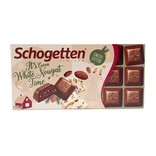 Шоколад Schogetten молочный Белая нуга, 100г