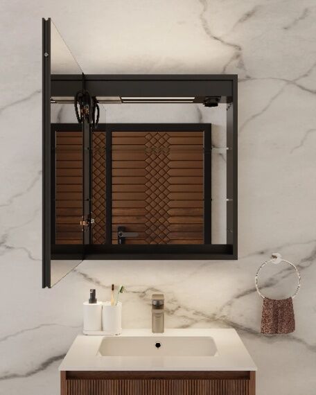 Зеркальный шкаф с подсветкой Winter Glamour 60, AWG06070MC