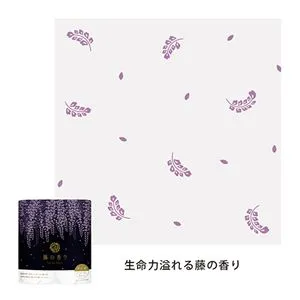 Премиальная парфюмированная туалетная бумага Shikoku Tokushi Fuji-no-kaori, с ароматом глицинии, 2-х слойная, 30 м, 4 рулона