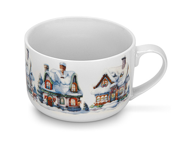 13762 FISSMAN Чашка NEW YEAR 700мл (фарфор)