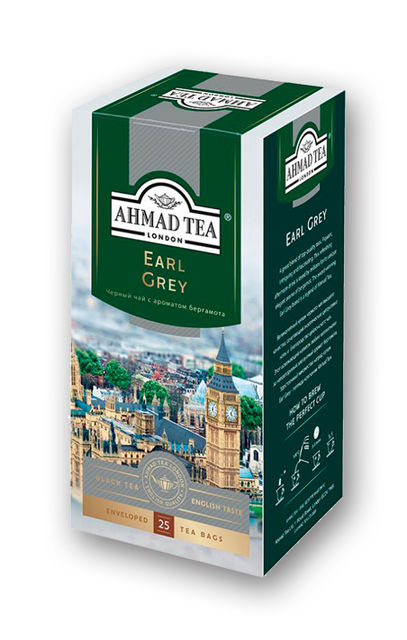 Чай Ahmad Earl Grey Ахмад Эрл Грей, 25 пакетиков х 2 гр