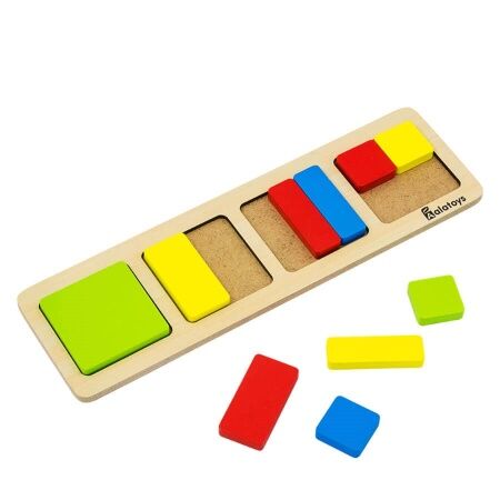 Пазлы Дроби - квадрат, развивающая игрушка для детей, арт. ДР1002
