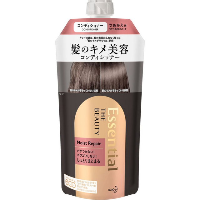 Кондиционер "Essential The Beauty" для повреждённых волос разглаживающий кутикулу "Увлажнение и восстановление" 340 мл, мягкая упаковка с крышкой