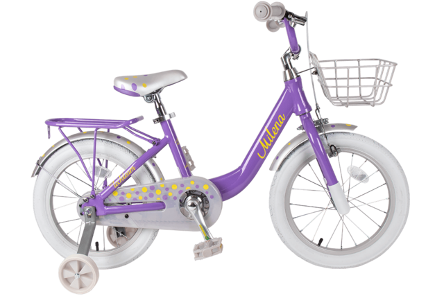 Детский велосипед Milena 20" фиолетовый (алюмин) корзина