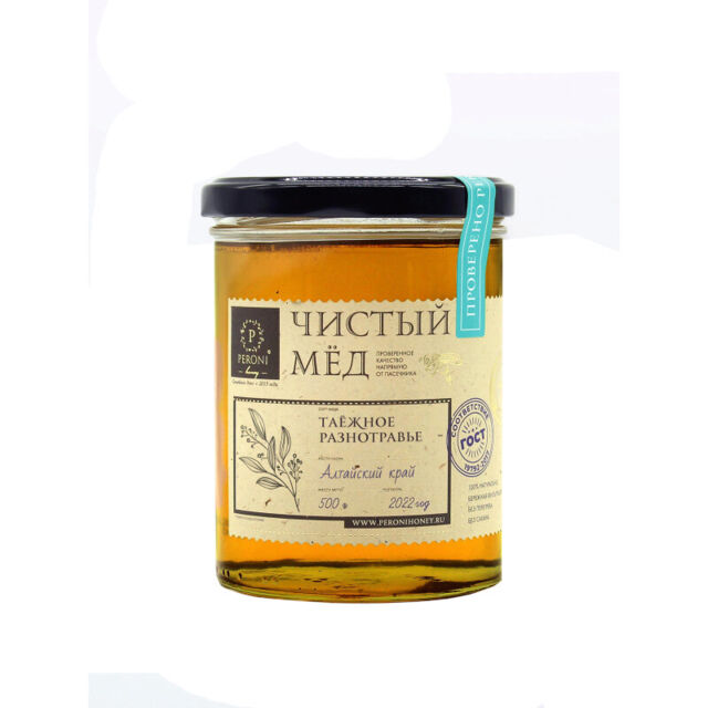 Чистый мёд Peroni Honey Таёжное разнотравье, 500 г