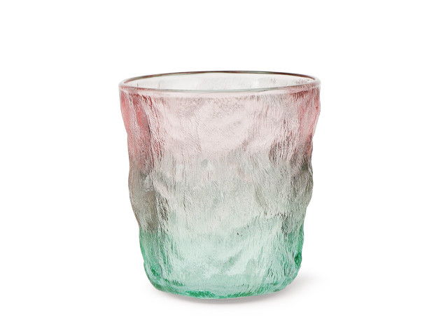 16528 FISSMAN Стакан 280мл, цвет Красный+зеленый (цветное стекло)