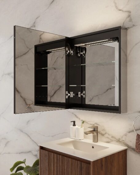 Зеркальный шкаф с подсветкой Winter Glamour 60, AWG06070MC