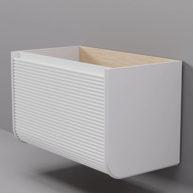 Тумба под раковину подвесная Lucia 80 Серый  ALC08W43S000