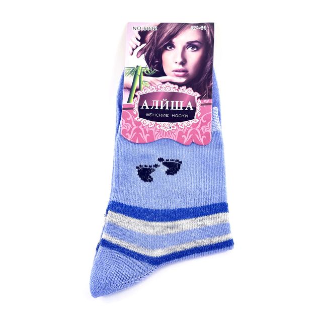 Женские носки «Алйша», размер 37-41, голубые