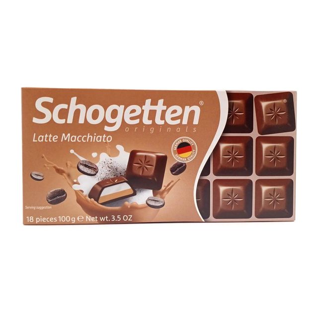 Шоколад Schogetten молочный латте мачиато, 100г
