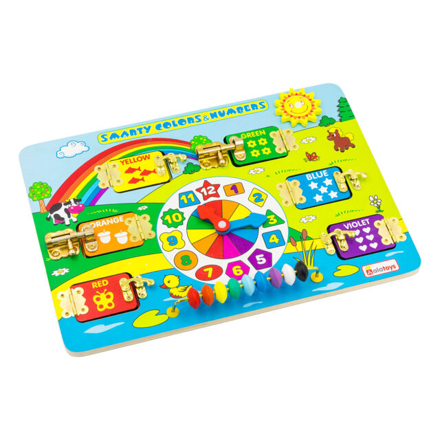 Бизиборд Smarty colors & Numbers (английский аналог ББ501), развивающая игрушка для детей, арт. ВВ501