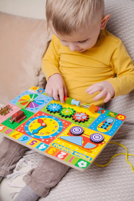 Бизиборд Учим цифры, развивающая игрушка для детей, арт. ББ502