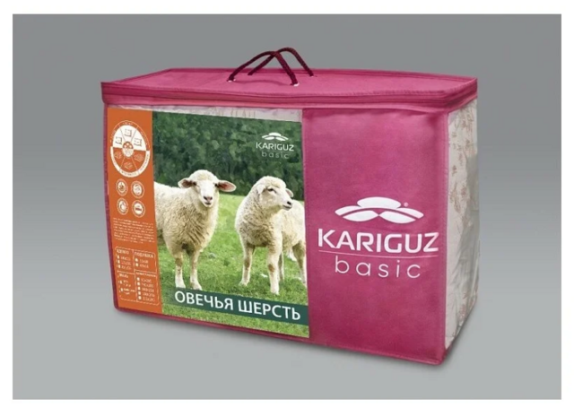 Одеяло стеганое Kariguz Basic "Руно", теплое,  400 г/м2, 172х205 см