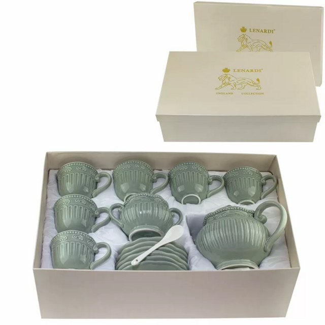 Чайный сервиз Lenardi 16 предметов  БАВАРИЯ в подарочной упаковке. Керамика, арт. 110442